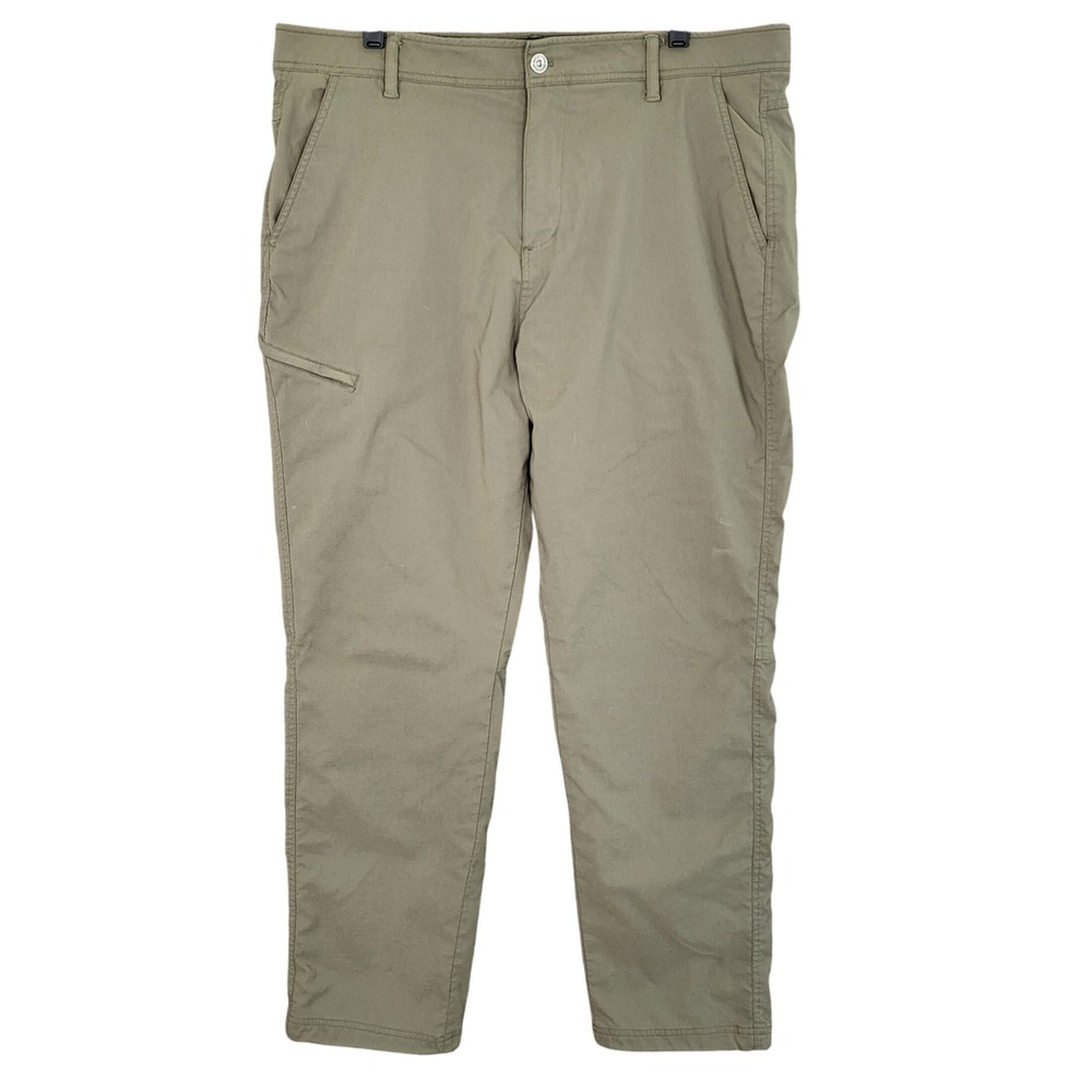 Gerry Men's Olive Green Utility Lined Cargo‎ Pants Size 38x32 Nylon Spandex